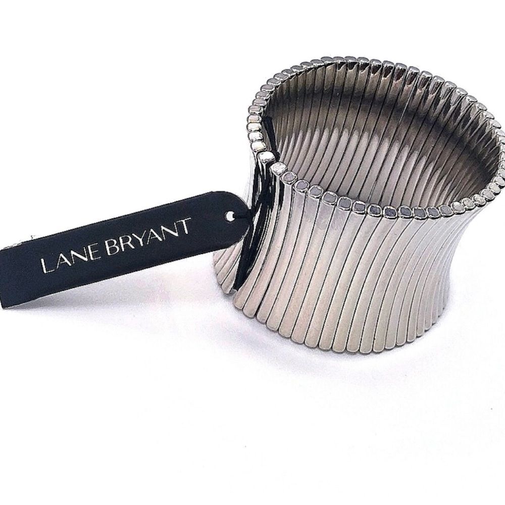 Lane Bryant Silver Stretch Designer Bracelet
